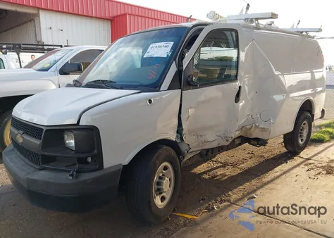 2013 Chevrolet Express 2500 Work Van from USA, damaged, VIN 1GCWGFCA6D1147985